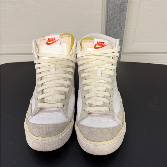 Nike Blazer Mid Pro Club DQ7673-100 Sneakers Men White Bone Leather Size 10.5 - Picture 2 of 6